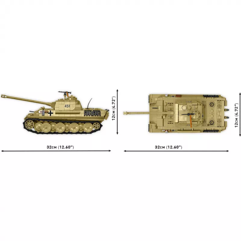 Klocki Panzer V Panther G Pudel 1133 klocki
