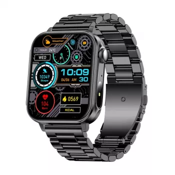 Smartwatch Colmi P80 Stalowa Czerń z Bluetooth i czujnikiem tętna