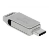 Pamięć USB DeLOCK 64GB USB-C Type-A obrotowa metalowa obudowa