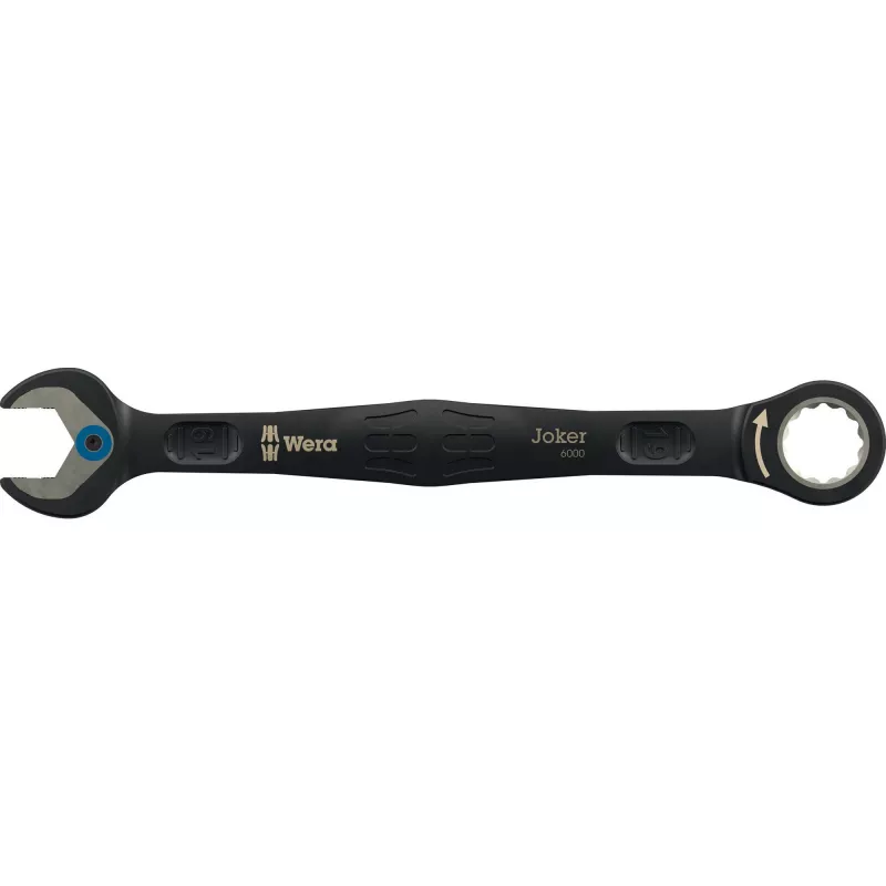 Wera 6000 Joker Black Edition zestaw kluczy płasko-oczkowych z grzechotką, 11 szt.