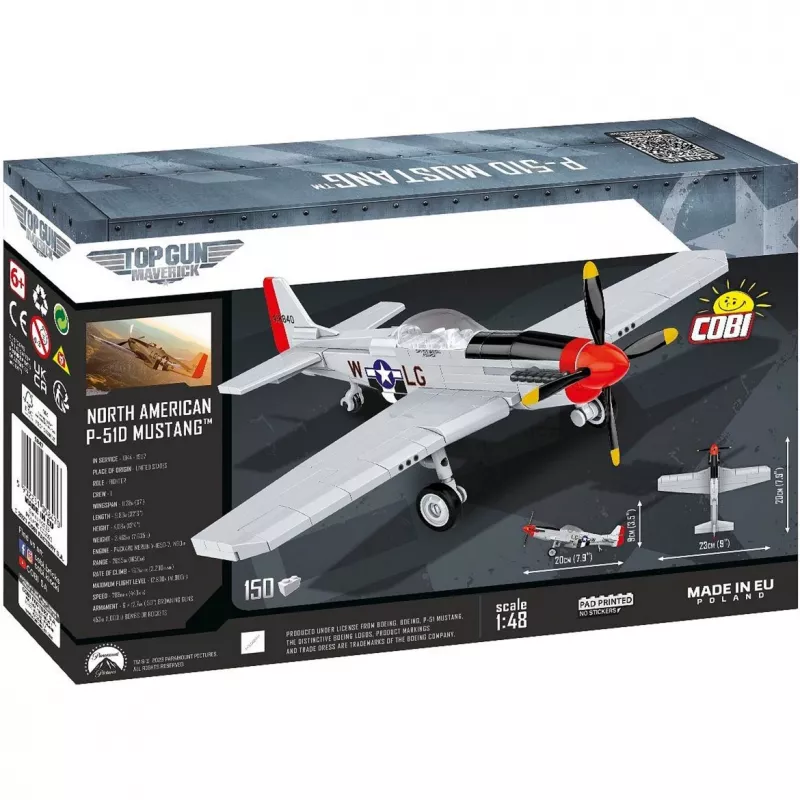 COBI 5847 Top Gun Maverick P-51D Mustang 150 klocków