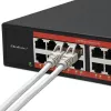 Przełącznik sieciowy QOLTEC 52364 — Gigabit Ethernet PoE 16xRJ45, 2xSFP
