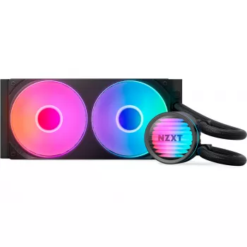 Chłodzenie cieczą procesora NZXT Kraken Core RGB 240 — All-in-One 240mm radiator, podświetlenie RGB, czarny