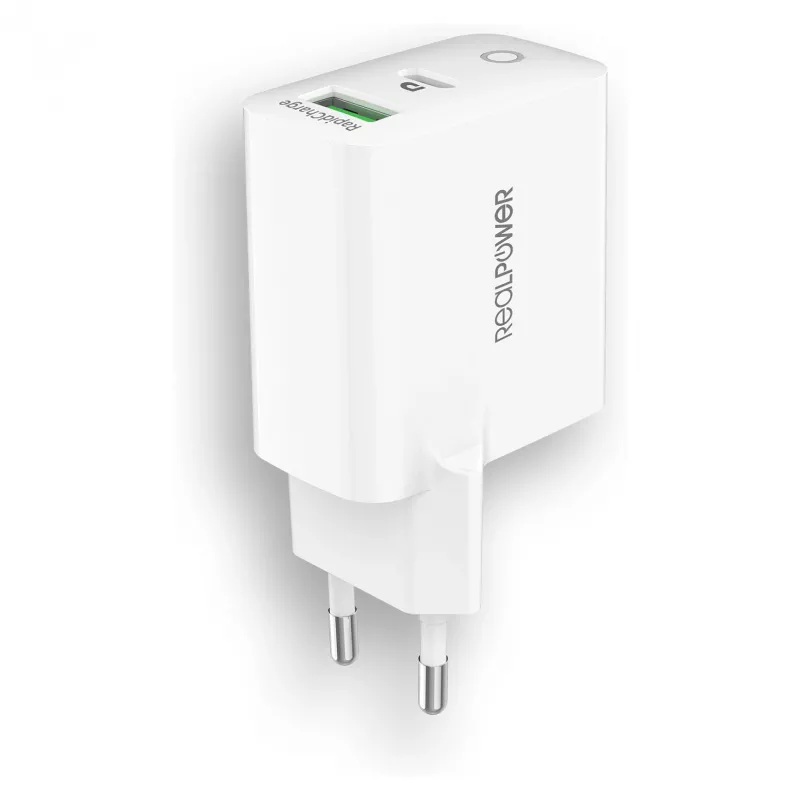 Ładowarka RealPower PC-20 Smartfon Tablet Biała
