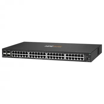 HPE - Aruba 6000 48G 4SFP Switch - Switch - L3 - zarządzany - 48 x 10/100/1000 + 4 x Gigabit SFP - przepływ powietrza z boku na bok - do montażu w szafie - AC 100 - 127 V / 200 - 240 V