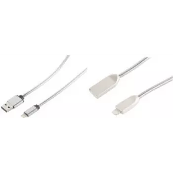 shiverpeaks BS14-13001 Kabel Lightning 1 m Srebrny (BS14-13001)