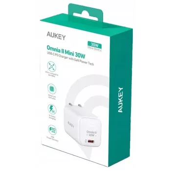 Ładowarka ścienna PA-B1L Biała Omnia II Mini 1xUSB-C PowerDelivery 30W 5A