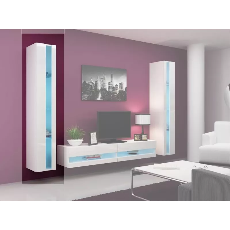 Regał Cama VIGO NEW 180/40/30 biały/biały połysk