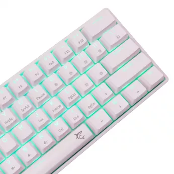 Klawiatura mechaniczna White Shark Shinobi-2 Brown Switch układ US — kompaktowa konstrukcja, przełączniki Brown