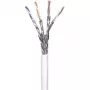 Wentronic Goobay CAT 6 kabel sieciowy, S/FTP (PiMF), biały, 100 m - CCA mieszanka miedzi, AWG 23/1 (drut), LSZH (94222)