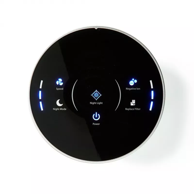 Nedis AIPU100CWT oczyszczacz powietrza 20 m² 50 dB 35 W Czarny, Biały