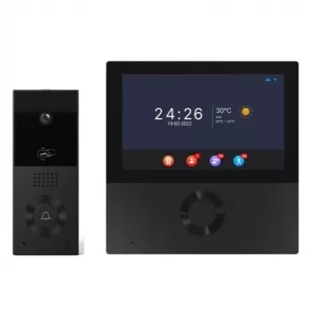 Domofonas z monitorem, Tuya, Wi-Fi, dwuliniowy