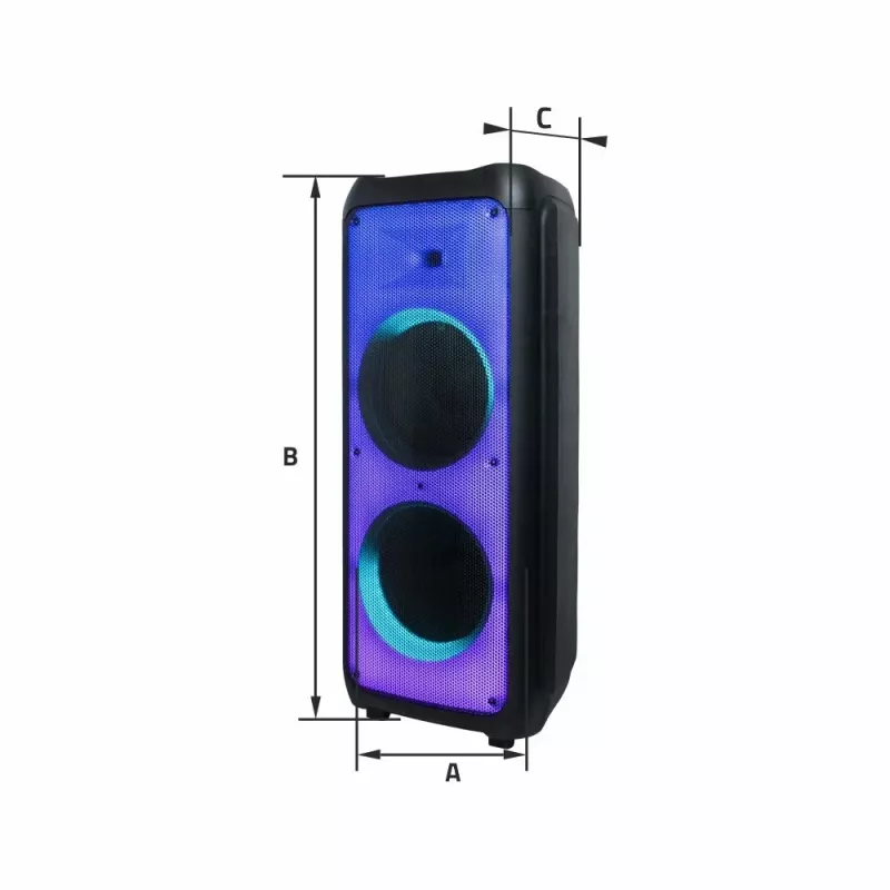 Głośnik przenośny Manta SPK1202B250 BT, czarny