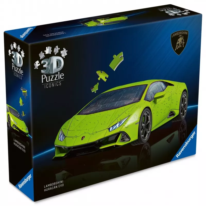 Puzzle 3D 158 elementów Lamborghini Huracan EVO zielony