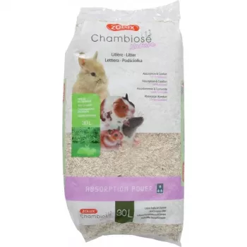 Zwierzęcy żwirek zbrylający ZOLUX Chambiose Nature 30 L — naturalny absorbujący granulat, włókna roślinne, biodegradowalny