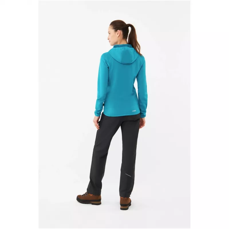 Hoodie Viking Jukon Lady S, midlayer damski z kapturem, trawiasta zieleń, Polartec, rozmiar S