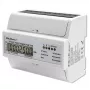Qoltec Trójfazowy Dwukierunkowy Licznik Elektroniczny | Licznik energii na szynę DIN | 400V | 100A | LCD | 4P