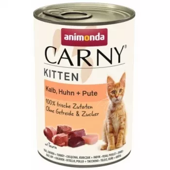 ANIMONDA Carny Kitten Veal, chicken, turkey - mokra karma dla kotów - 400g