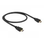 DeLOCK - Kabel wideo/audio/sieciowy - HDMI - 28 AWG - HDMI, 19-pin (M) - HDMI, 19-pin (M) - 50 cm - Czarny (84751)