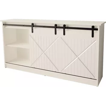 komoda 160x80x35 GRANERO biały/biały połysk
