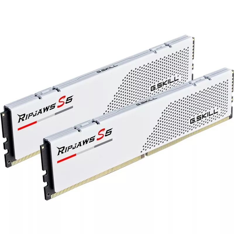 DIMM 32 GB DDR5-6000 (2x 16 GB) Dual-Kit, Arbeitsspeicher weiß, F5-6000J3040F16GX2-RS5W, Ripjaws S5, INTEL XMP
