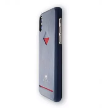 Card Slot Back Shell VixFox do iPhone XSMAX, granatowa, tylna obudowa ze zintegrowaną kieszonką na karty