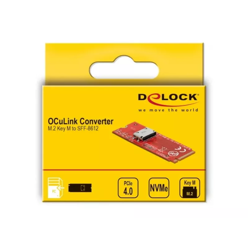 Konwerter M.2 Key M na 1 x OCuLink SFF-8612 DeLOCK 64106