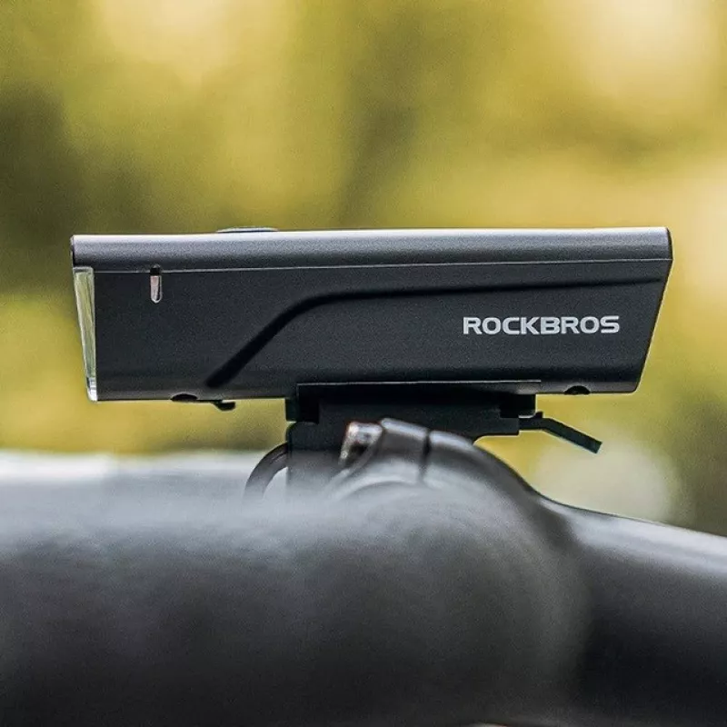 Lampka rowerowa Rockbros + kabel USB-C - USB-A 260 lm Czarny