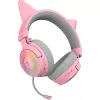 Zestaw słuchawkowy Razer Kraken Kitty V3 Pro - Quartz, przewodowy i bezprzewodowy, pałąk, gaming, USB Type-A, Bluetooth, różowy