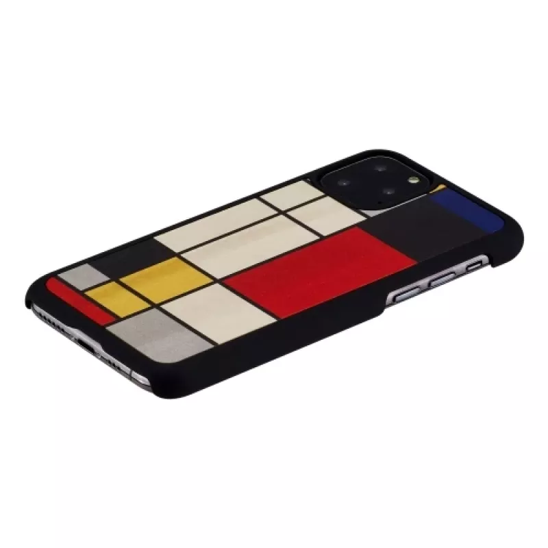 Etui na smartfona man and wood do iPhone 11 Pro - czarna osłona z drewna