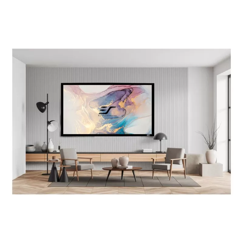 Elite Screens | SableFrame Series | ER120WH1 | Przekątna 120 cali | 16:9 | Szerokość obrazu (W) 266 cm | Czarny