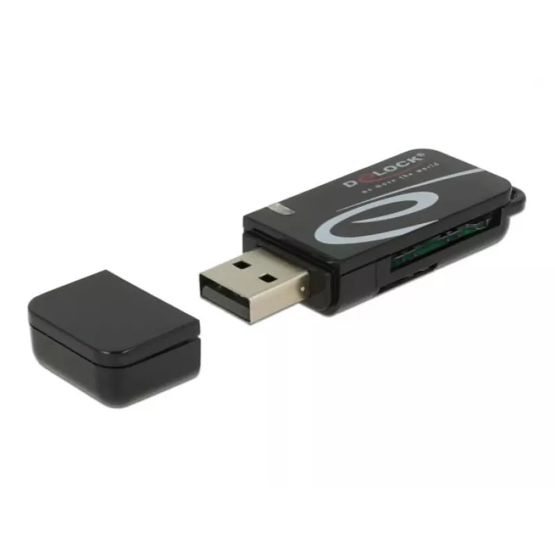 Czytnik kart DeLOCK Mini USB 2.0 z gniazdem SD i Micro SD