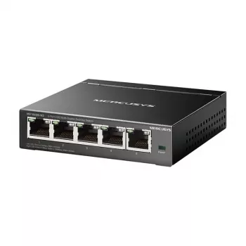 Niezarządzalny przełącznik sieciowy TP-LINK Mercusys MS105GS-M2 — 5-portowy Gigabit Ethernet (10/100/1000), czarny
