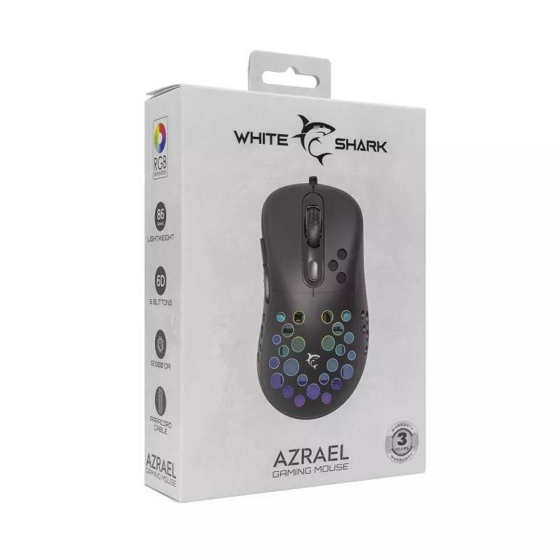Mysz White Shark GM-5013 Azrael Czarna USB