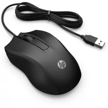 HP Wired mysz 105, symetryczna, optyczna, USB Type-A, 1600 DPI, czarna