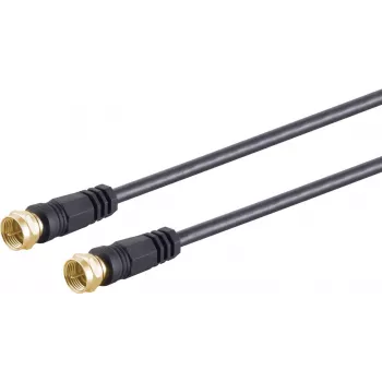 Kabel koncentryczny S/CONN 80095-G-128CP-S 5 m F-type czarny
