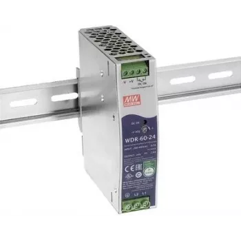 Zasilacz MEAN WELL WDR-60-5 60 W Wejście 180-550 V Wyjście 5 V