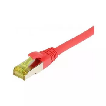 Kabel krosowy RJ45, CAT6A 500Mhz, 0,5m, Czerwony, S-STP(S/FTP), TPE/LSZH(Ultraflex), AWG26, z kablem surowym kat.7, Synergy 21 (S217714)