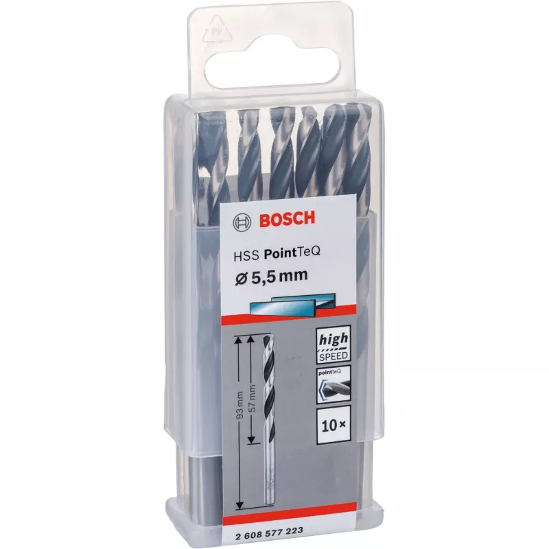 Wiertło kręte Bosch HSS PointTeQ 5.5 mm 10 szt.