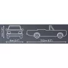 Cobi zabawka konstrukcyjna Opel Rekord C 1700 L Cabriolet zestaw modelarski, zestaw do budowy modelu w skali