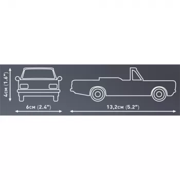 Cobi zabawka konstrukcyjna Opel Rekord C 1700 L Cabriolet zestaw modelarski, zestaw do budowy modelu w skali