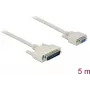 Kabel szeregowy DELOCK 86876 D-Sub 25 Pin na D-Sub 9 Pin, beżowy, 5 m