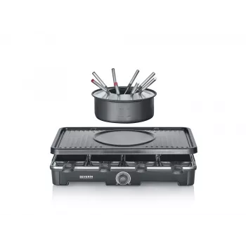 Grill do raclette Severin RG 2347 8 osób 1400 W Czarny