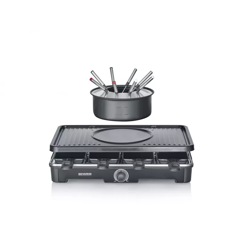 Grill do raclette Severin RG 2347 8 osób 1400 W Czarny