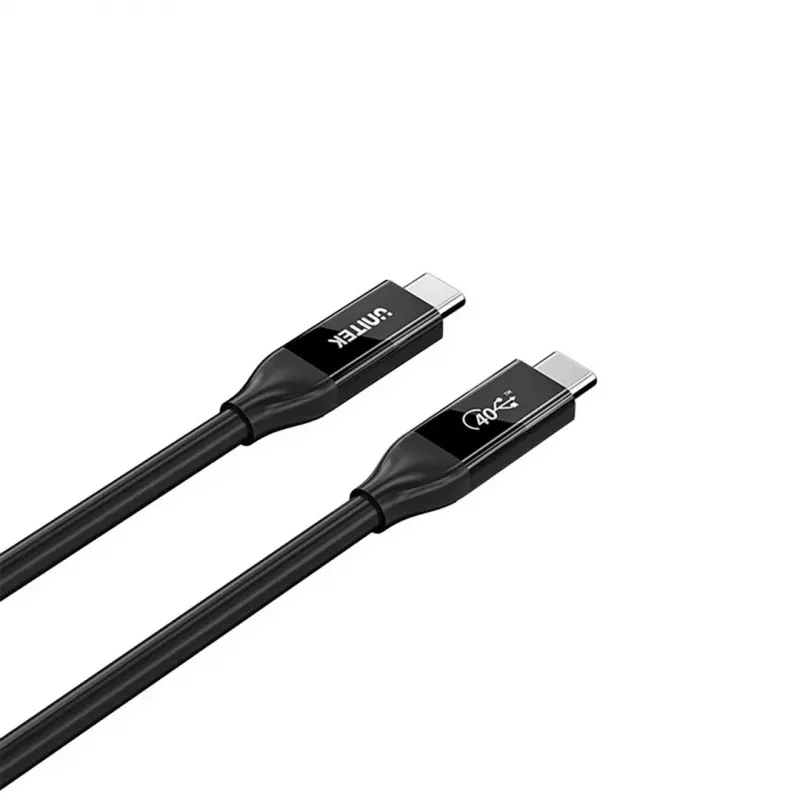 Kabel USB-C Unitek C14100ABK01-2M — 2 m, zasilanie 100 W, przesył danych 40 Gb/s