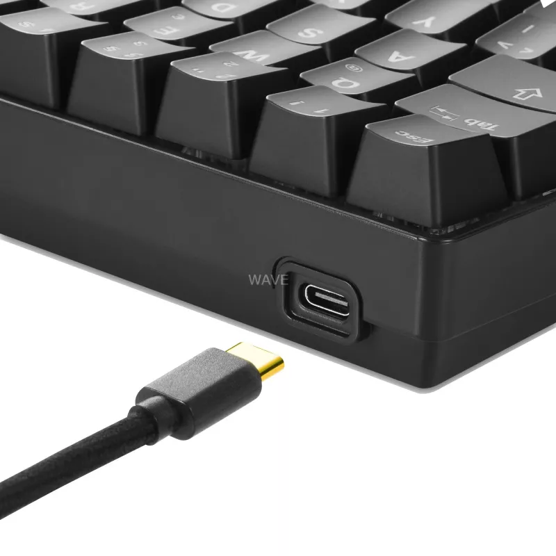 SKILLER SGK50 S4, Gaming Keyboard czarny, układ PT, Kailh Red