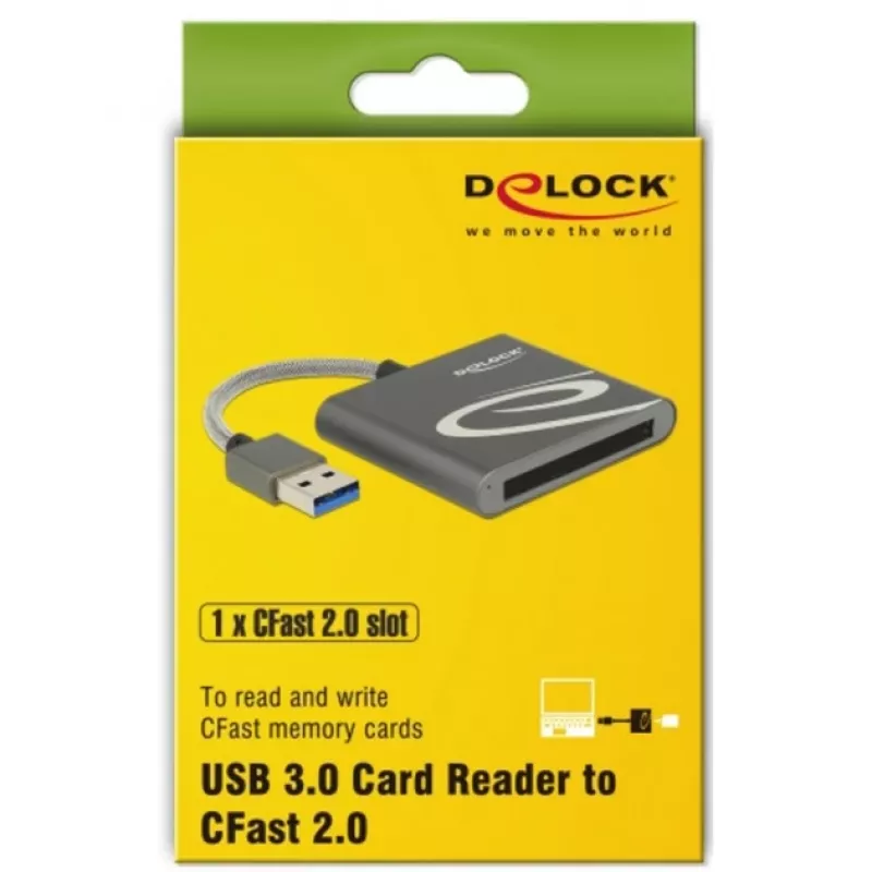 Czytnik kart DeLOCK 91525 USB 3.2 Gen 1 Szary