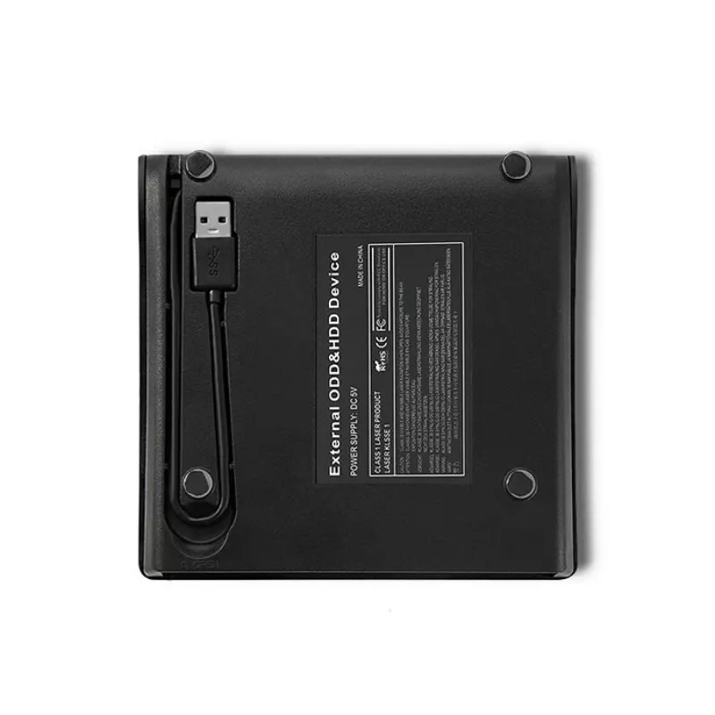 Zewnętrzny napęd DVD‑RW QOLTEC 51857 — USB 3.0, interfejs SATA, DVD±R 8x, DVD±RW 4x, DVD‑RAM 5x, CD 24x, czarny
