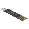 DeLOCK Combo Converter dla M.2 NVMe PCIe lub SATA SSD USB 3.2 Gen 2 Czarny