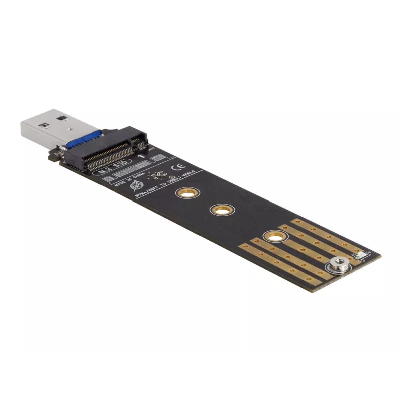 DeLOCK Combo Converter dla M.2 NVMe PCIe lub SATA SSD USB 3.2 Gen 2 Czarny